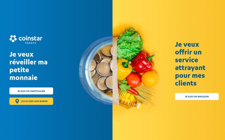 Screenshot of coinstar.fr