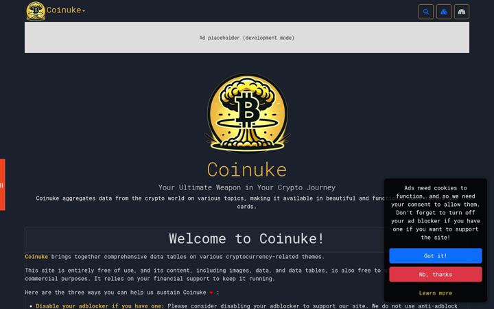 Screenshot of coinuke.com