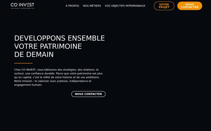 Screenshot of coinvest.fr