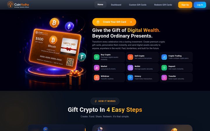 Screenshot of coinyodha.com