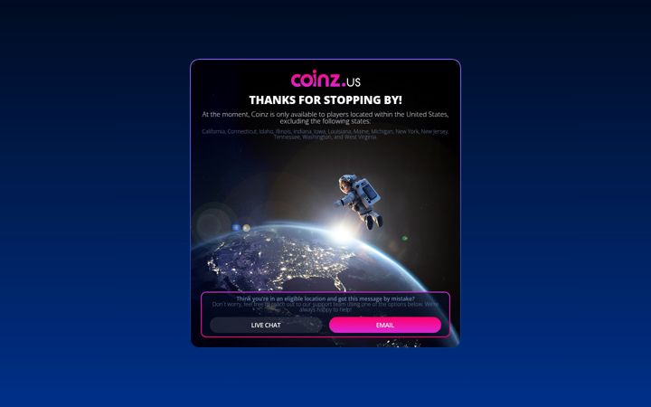 Screenshot of coinz.us