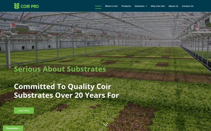 Screenshot of coirtrade.com