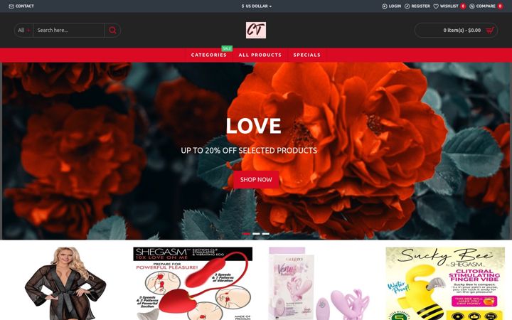 Screenshot of coitustoysusa.com
