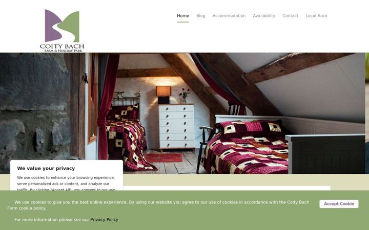 Screenshot of coitybach.co.uk
