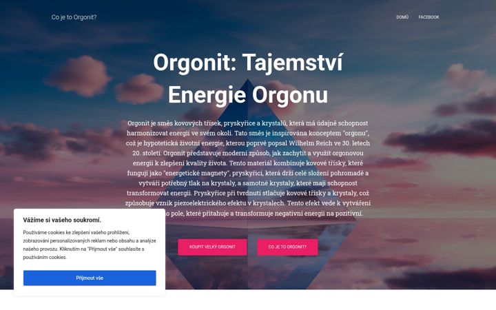 Екранна снимка на cojeorgonit.cz