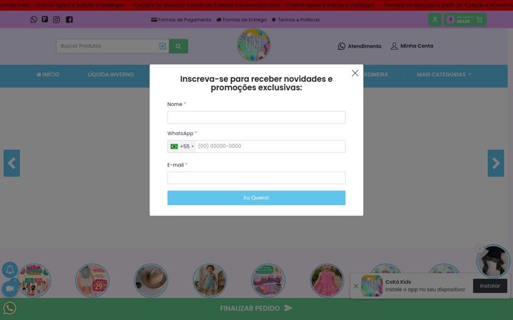 Posnetek zaslona cokakids.com.br