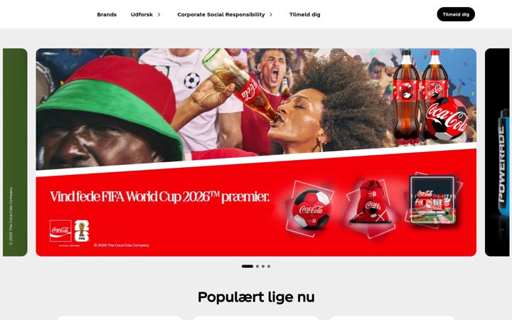 Screenshot ta' coke.com