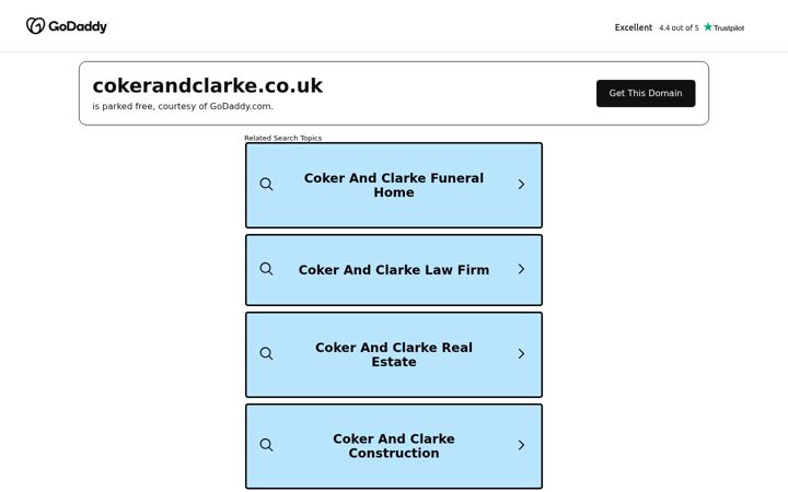 Screenshot of cokerandclarke.co.uk