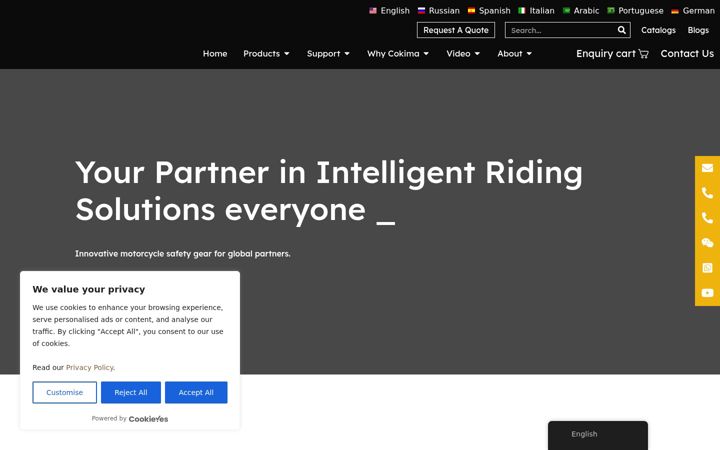 Screenshot of cokimamoto.com