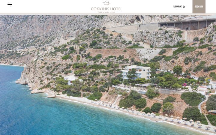 Screenshot of cokkinishotel.com