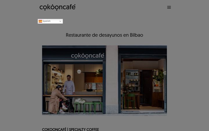 Screenshot of cokooncafe.com