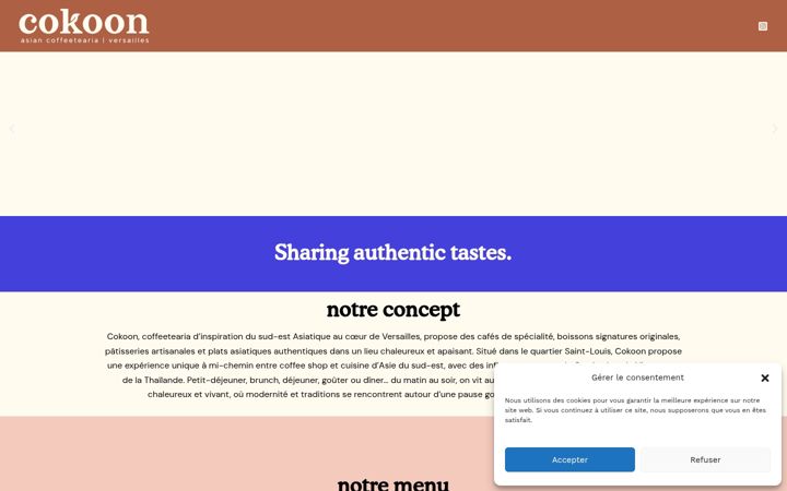 Screenshot di cokooncafe.fr