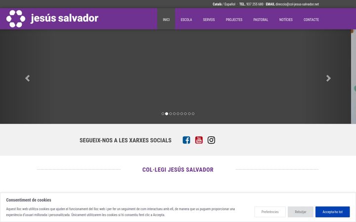 Screenshot of col-jesus-salvador.net