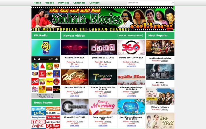 Screenshot of col3neg.com
