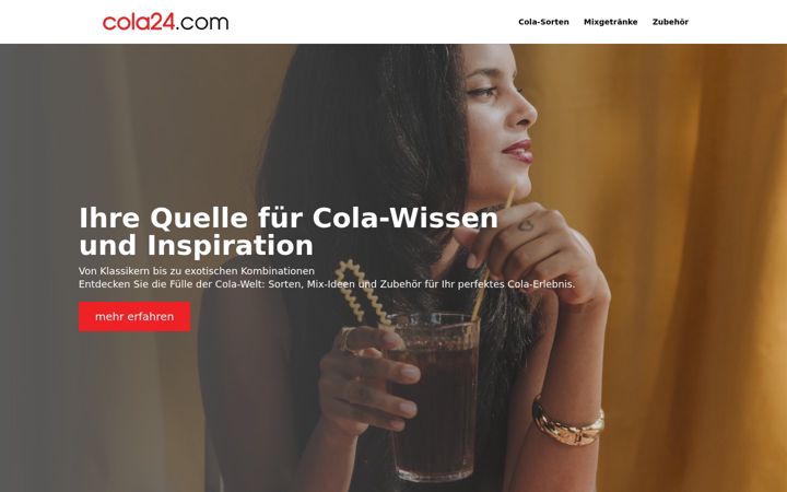 Screenshot of cola24.com