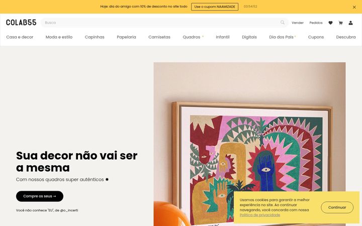 Screenshot of colab55.com