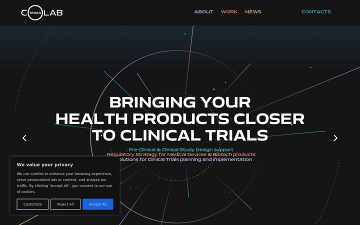 Screenshot of colabtrials.pt
