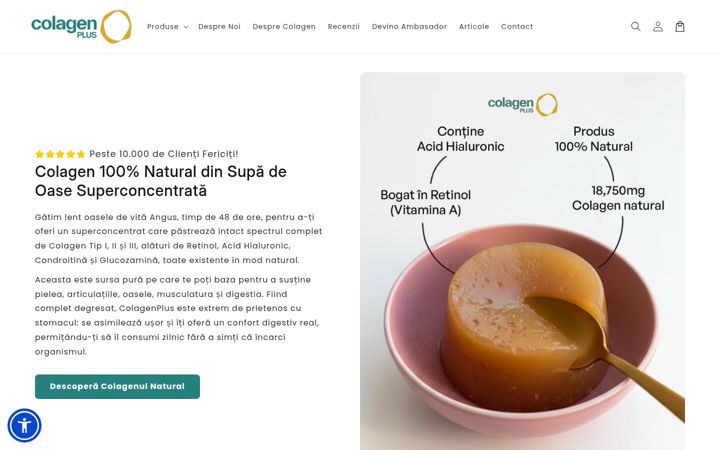 Screenshot of colagenplus.ro