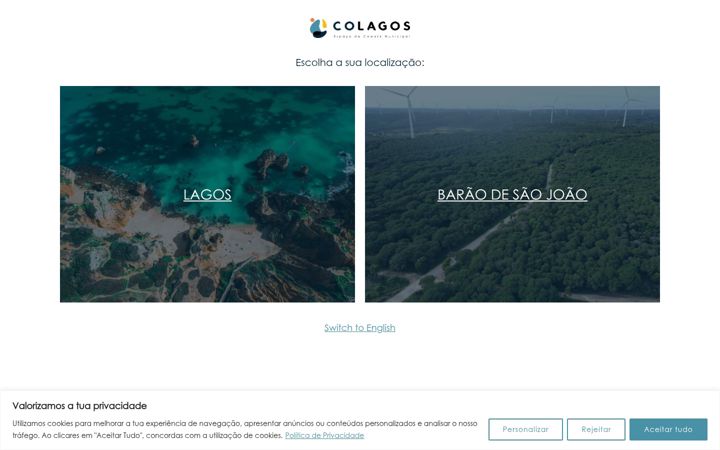 Screenshot of colagos.pt