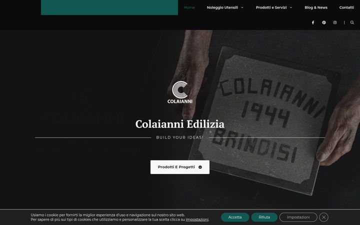 Screenshot of colaianniedilizia.it
