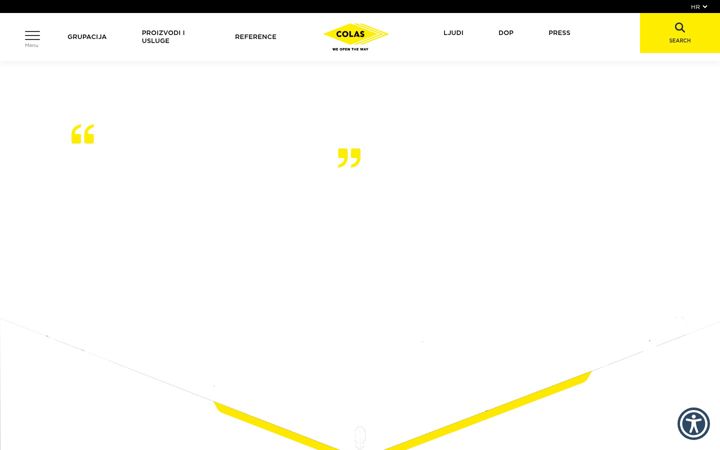 Screenshot van colas.hr