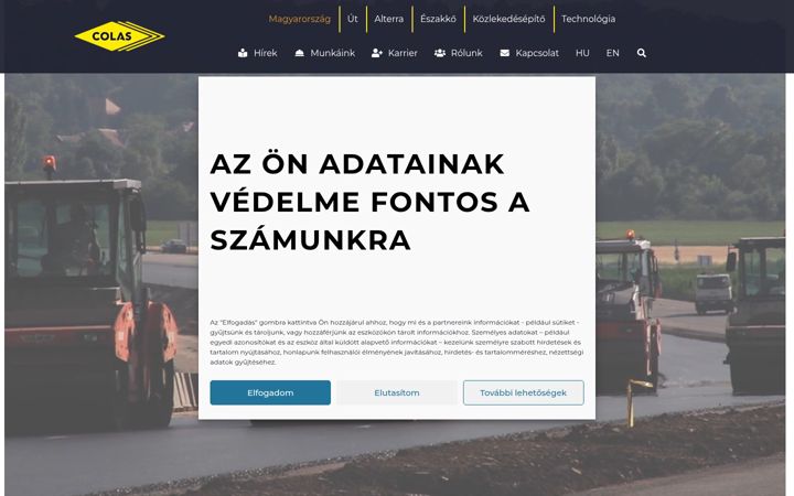 Képernyőkép: colas.hu