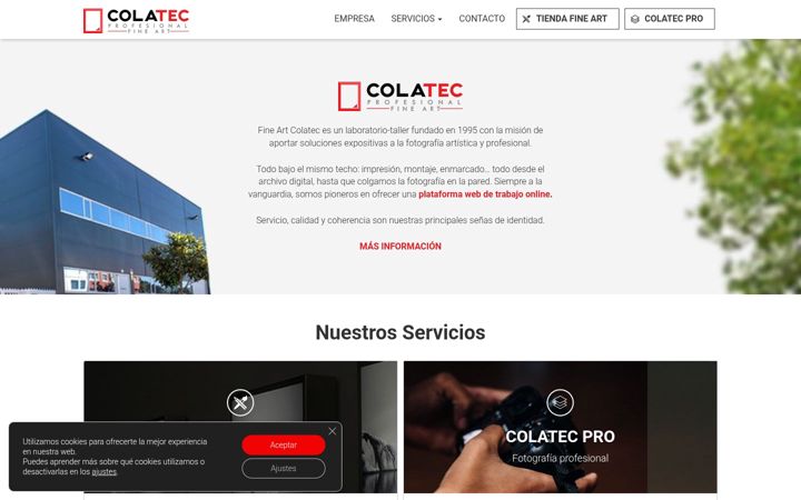 Screenshot of colatec.es