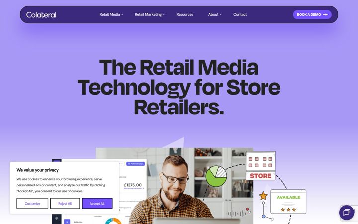 Екранна снимка на colateral.io