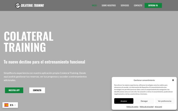 Screenshot of colateraltraining.com