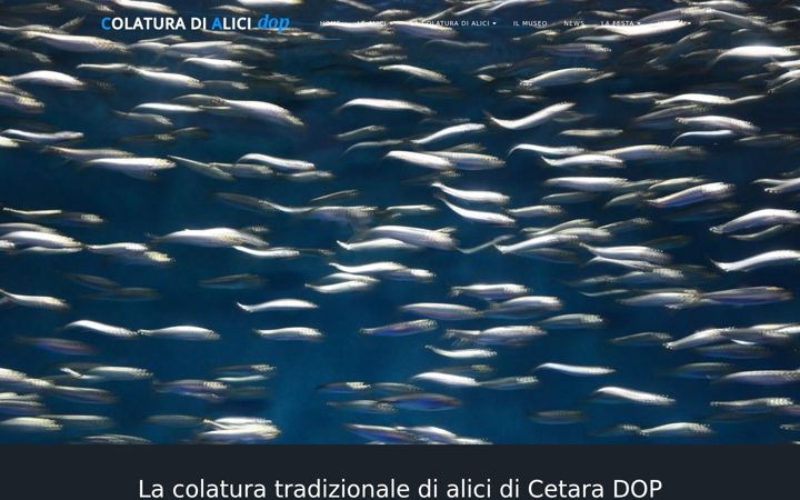 Snímek obrazovky colaturadialici.it