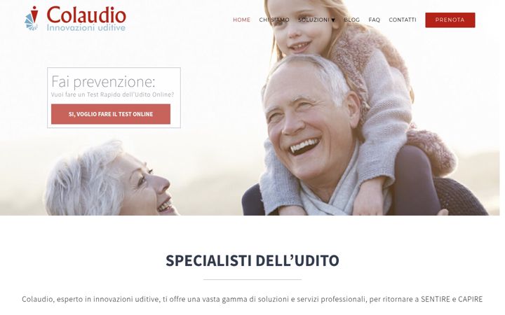 Screenshot of colaudio.it