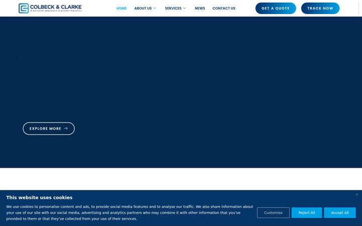 Screenshot of colbeck-clarke.com