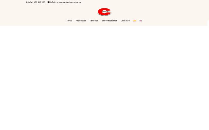 Captura de pantalla de colbusmantenimientos.eu