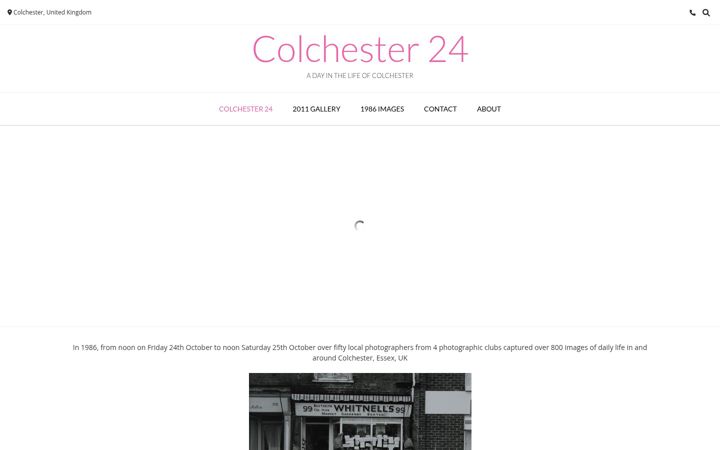 Captură de ecran a colchester24.org