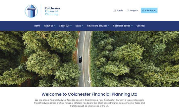 Screenshot ta' colchesterfinancialplanning.co.uk
