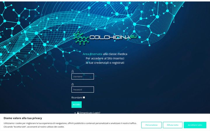 Screenshot of colchicina.eu