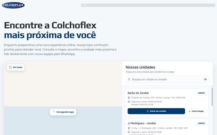 Captura de ecrã de colchoflex.com.br