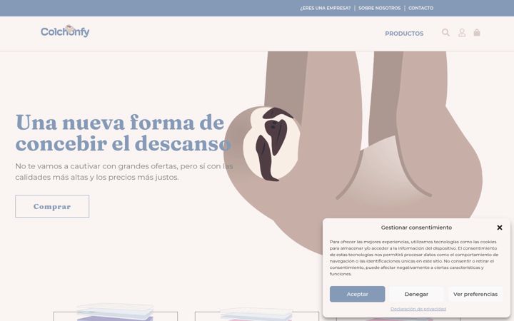 Screenshot of colchon-fy.com