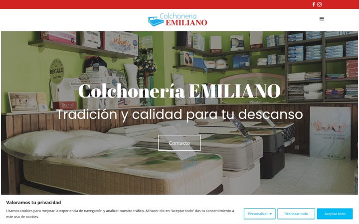 Screenshot of colchoneriaemiliano.es