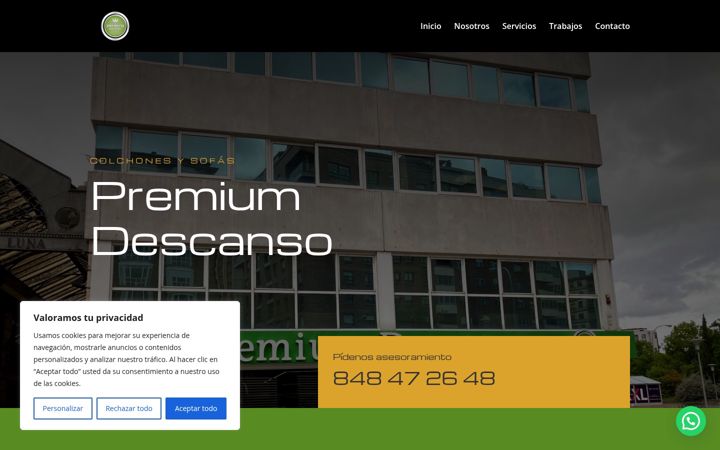 Screenshot of colchoneriapamplona.com