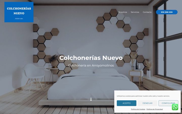 Captura de pantalla de colchoneriasnuevo.es