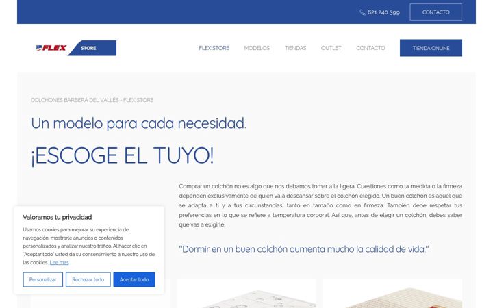 Screenshot of colchones-barbera.es