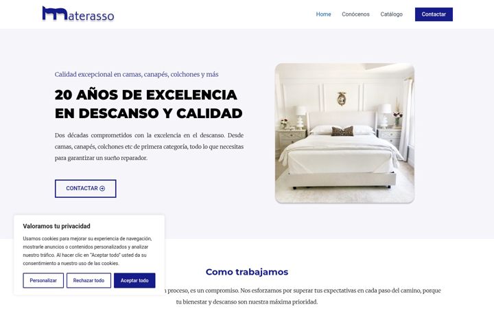 Screenshot of colchonesmaterasso.com