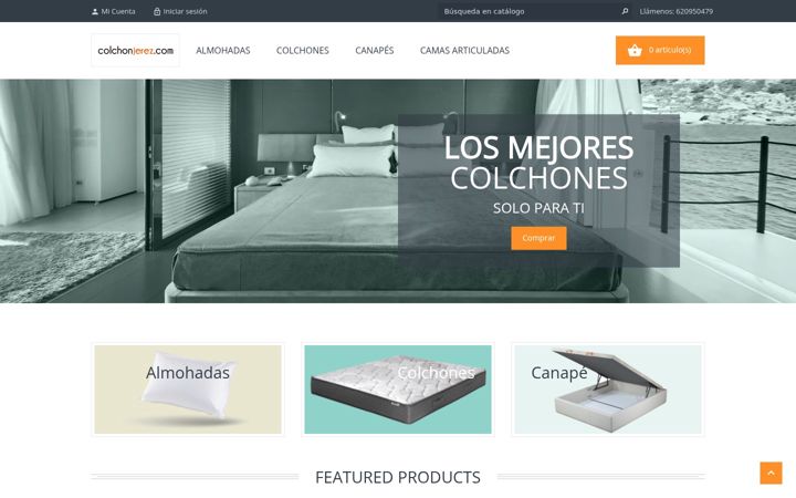 Screenshot of colchonjerez.com