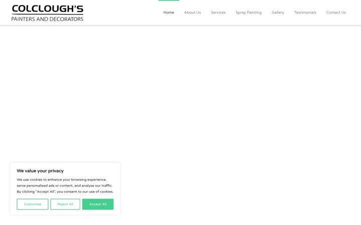 Screenshot of colcloughpainters.co.uk