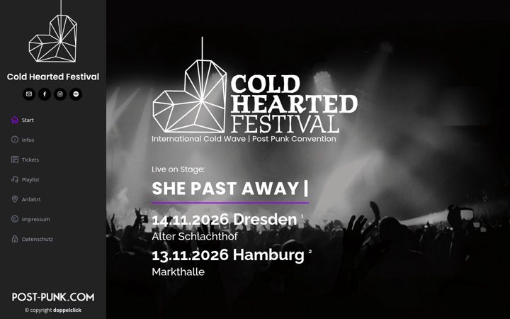 Screenshot of cold-hearted-festival.de