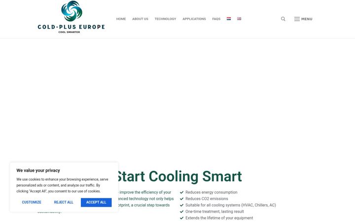 Screenshot of cold-plus-europe.com