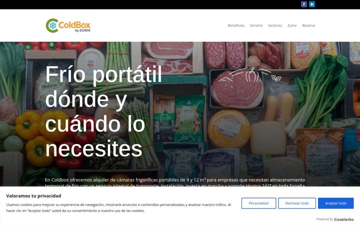 Screenshot of coldbox.es