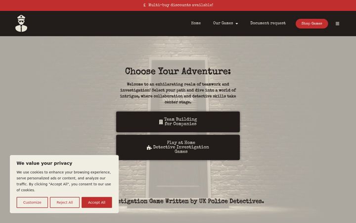 Screenshot of coldcaseinvestigationunit.com