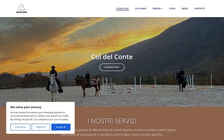 Captură de ecran a coldelconte.altervista.org